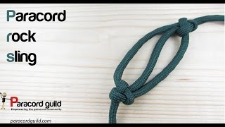 How to make a paracord rock sling [upl. by Aileon]