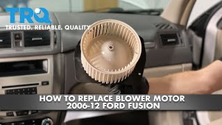 How To Replace Blower Motor 200612 Ford Fusion [upl. by Andy]