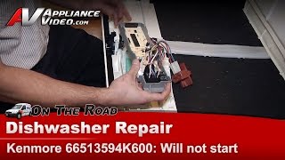 Kenmore Dishwasher Repair  No Start  Control Panel [upl. by Hcaz]