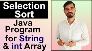 Selection Sort Algorithm With Java Program by Deepak [upl. by Becki]