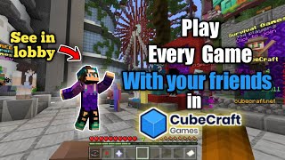 How to play cubecraft games with friends in same team [upl. by Boles37]