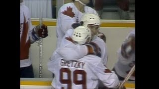 Wayne GretzkyMario Lemieux Highlights  1987 Canada Cup [upl. by Ramah]