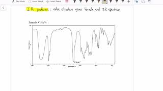 Determine structures from IR spectra [upl. by Ave]