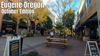 Downtown Eugene Oregon Walking Tour 4k [upl. by Alister270]