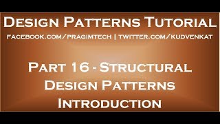 Structural Design Patterns Introduction [upl. by Rosalind892]