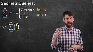 Geometric Series  Convergence Derivation and Example [upl. by Laamaj]