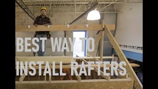 How to Install a Ridge Board amp Rafters  Roof Framing Part 4 [upl. by Bonnette]