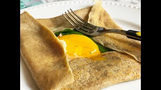 Galette bretonne La crêpe salata sana e golosa Naturalmente senza glutine [upl. by Llerat]