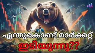 Why Stock Markets Fell Today Malayalam [upl. by Waxler87]