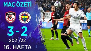 Gaziantep FK 32 Fenerbahçe MAÇ ÖZETİ  16 Hafta  202122 [upl. by Cesar586]