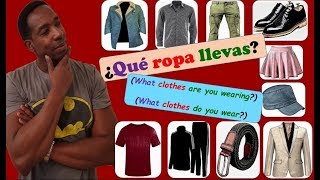 LA ROPA ¿QUÉ ROPA LLEVAS What clothes are you wearing  do you wear RAP  Spanish song [upl. by Eenej]