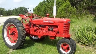 1940 Farmall H Antique Tractor in Action [upl. by Ochs]