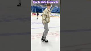 How to ice skate backwards [upl. by Schoening]