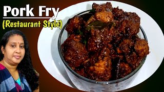 🔥അപാര രുചിയിൽ ഒരു പോർക്ക് ഫ്രൈ Restaurant Style Pork Fry Kerala Naadan Pork Fry Recipe Panni Fry [upl. by Latreshia682]