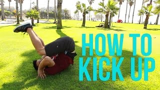 Learn How to Kick Up  Kip Up  Beginner Breaking Tutorial [upl. by Laughry]