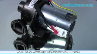 TRADING DEPOT Aqualisa Aquastream Pump Assembly  Part no 241303 [upl. by Kingsly634]