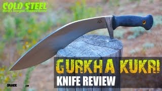 Cold Steel Gurkha Kukri Plus Review  OsoGrandeKnives [upl. by Arremat]