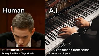 AI Creates 3D Piano Animation from Sound Concert Creator AI [upl. by Fredi817]