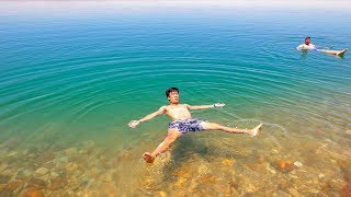 FLOATING ON THE DEAD SEA Jordan [upl. by Cullin607]