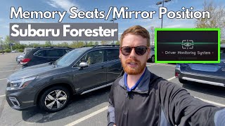 Subaru Forester Memory Seats Using Facial Recognition [upl. by Nosreh64]