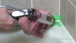 How To Remove And Apply Silicone To A Bathtub [upl. by Notnilc]