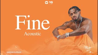 Diamond Platnumz  Fine Acoustic Lyric Video [upl. by Cordelie]