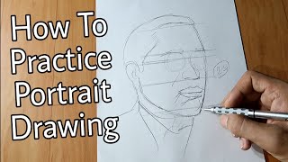 How to Practice Portrait Drawing  For beginners [upl. by Neeruam]