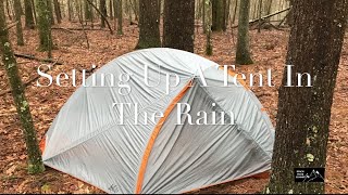 Setting Up A Tent In The Rain [upl. by Asirret]