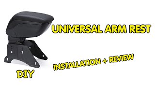 Installing Universal Armrest in car  DIY  Review [upl. by Akeimat]