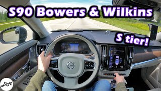 2021 Volvo S90 – Bowers and Wilkins Sound System Review [upl. by Bessy]