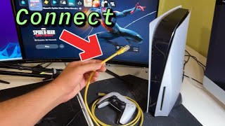 PS5 How to SET UP Ethernet Cable New [upl. by Nagear]