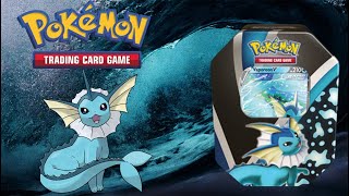 Opening Pokemon Vaporeon V Tin [upl. by Lafleur]