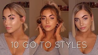 HOW I STYLE MY SHORT HAIR  Katherine Rose [upl. by Addia]