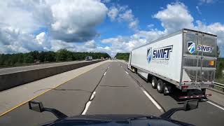 August 21 2020329 Trucking the Ohio Turnpike with amazing clarity 4K [upl. by Suirtimid44]