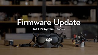 DJI FPV System  How to Update the Firmware [upl. by Alletneuq]