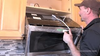 How To Install A Microwave OverTheRange Style [upl. by Eillil]