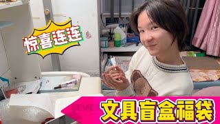 458的文具盲盒，竟拆出6支笔1个修正带，全是大品牌太值了！【小娜子麻麻】 [upl. by Lorinda]