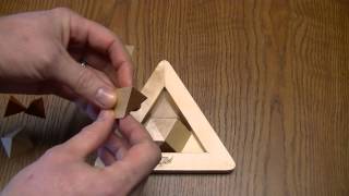 Wooden Pyramid Puzzle Solution [upl. by Niram]