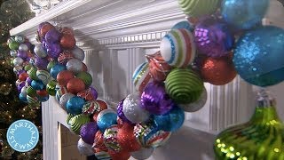 Holiday DIY Colorful Ornament Garland  Martha Stewart [upl. by Goldy]