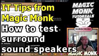 How to test surround sound speakers in Windows 10 [upl. by Norel764]