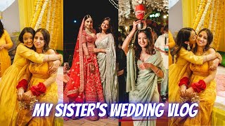 Sisters Shaadi  Haldi amp shaadi vlog 3 [upl. by Elyrad]