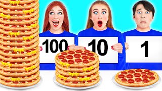 100 LAYERS FOOD CHALLENGE 4 [upl. by Atsyrt]