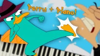 Perry the Platypus from Phineas and Ferb  Piano Tutorial [upl. by Rebeka]