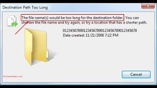 How to copy folder and file with Destination Path Too Long Folder Path too long windows trick [upl. by Proudlove]