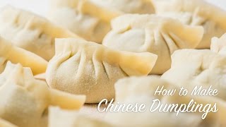 How to Make Chinese Dumplings recipe 饺子 [upl. by Aylatan853]