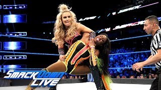 Naomi vs Natalya SmackDown LIVE April 10 2018 [upl. by Elbam]