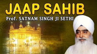 Satnam Singh Sethi  Jaap Sahib  Nitnem [upl. by Ardnod712]