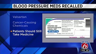 Blood pressure medicine Valsartan recalled over cancer concerns [upl. by Tuppeny]