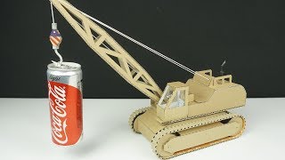 How to make Crawler Crane from Cardboard [upl. by Asilat]