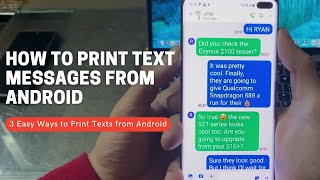 How to Print Text Messages from Android Phone 3 Easy Ways [upl. by Rolandson]